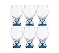 Набор бокалов для воды из богемского стекла (стаканы) 450 мл