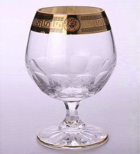 Набор бокалов из богемского стекла для бренди и коньяка