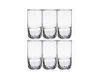 Набор бокалов для воды из стекла (стаканы) 550 мл