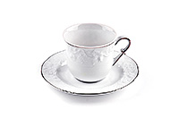 Набор чайных чашек с блюдцами фарфоровых (Набор чайных пар или шапо) 200 мг