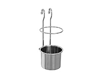 Держатель для кухонных инструментов из стали и силикона 10,4x14,2x20,4 см