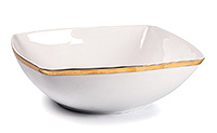 Набор глубоких (суповых) фарфоровых тарелок 18 см