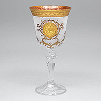 Набор бокалов для вина из богемского стекла (фужеры)