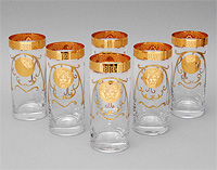 Набор бокалов для воды из богемского стекла (стаканы)