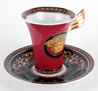 Кофейная чашка с блюдцем фарфоровая (Шапо кофейное или пара) 180 мл