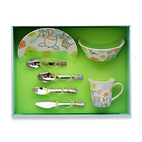Детский набор посуды 7 предметов фарфоровый