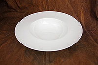 Тарелка глубокая (суповая) из костяного фарфора 28x16x6 см