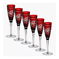 Набор бокалов для шампанского из хрусталя (фужеры) 170 мл