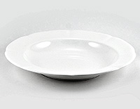 Набор глубоких (суповых) фарфоровых тарелок 22,7 см