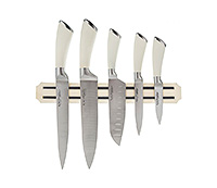 Набор кухонных ножей 6 предметов с магнитным держателем
