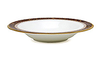 Тарелка глубокая (суповая) из костяного фарфора 21 см