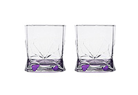 Набор бокалов для виски из стекла (стаканы) 340 мл