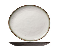 Тарелка керамическая 32,5х28,5х2,5 см овальная