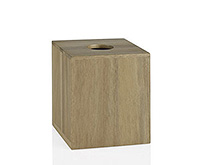 Коробка для салфеток деревянная 15x13x13 см квадратная
