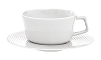 Чайная чашка с блюдцем из фарфора (Шапо чайное или пара) 235 мл