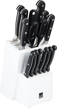 Набор кухонных ножей из стали 15 предметов