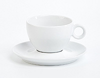 Чайная чашка с блюдцем фарфоровая (Шапо чайное или пара) 280 мл