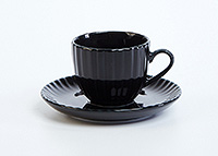 Кофейная чашка с блюдцем фарфоровая (Шапо кофейное или пара) 100 мл