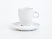 Кофейная чашка с блюдцем фарфоровая (Шапо кофейное или пара) американо 200 мл