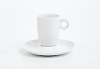 Кофейная чашка с блюдцем фарфоровая (Шапо кофейное или пара) эспрессо 90 мл