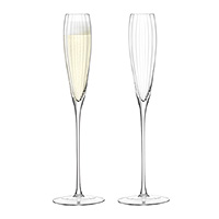 Набор бокалов для шампанского из стекла (фужеры) 165 мл