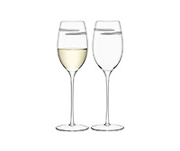 Набор бокалов для белого вина из стекла (фужеры) 340 мл