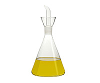 Емкость для масла из стекла 13,5x13,5x28 см