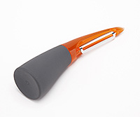 Вертикальный нож для чистки овощей из нержавеющей стали с силиконовой ручкой