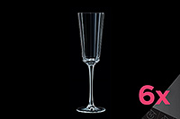 Набор бокалов для шампанского из хрустального стекла (фужеры) 170 мл