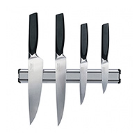 Набор кухонных ножей из нержавеющей стали 4 предмета на магнитном держателе