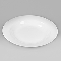 Тарелка для пасты из костяного фарфора 24 см