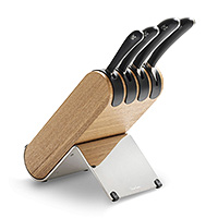 Набор кухонных ножей из стали 4 предмета на подставке