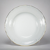 Тарелка глубокая (суповая) фарфоровая 24 см