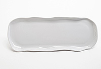 Блюдо овальное сервировочное фарфоровое (Овал) 35x13,5 см без ножки