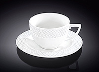 Набор чайных чашек с блюдцами фарфоровых (Набор чайных пар или шапо) 240 мл в фирменной упаковке