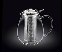 Заварочный чайник с крышкой из термостойкого стекла 1300 мл с фильтром из нержавеющей стали