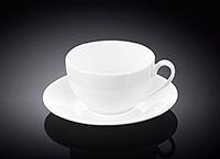 Чайная чашка с блюдцем фарфоровая (Шапо чайное или пара) 250 мл в фирменной упаковке