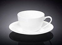 Кофейная чашка 180 мл с блюдцем фарфоровая (Шапо кофейное или пара)