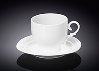 Чайная чашка с блюдцем фарфоровая (Шапо чайное или пара) 220 мл в фирменной упаковке