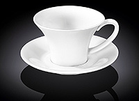 Чайная чашка с блюдцем фарфоровая (Шапо чайное или пара) 430 мл
