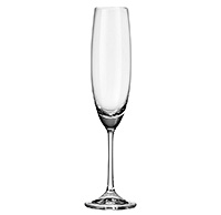 Набор бокалов для шампанского из богемского стекла (фужеры) 250 мл