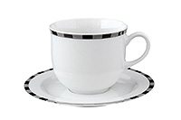 Набор чайных чашек с блюдцами фарфоровых (Набор чайных пар или шапо) 165 мл