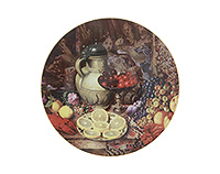 Тарелка фарфоровая декоративная подвесная на стену 27 см
