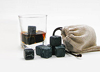 Камни для виски в тубусе со стеклянным стаканом